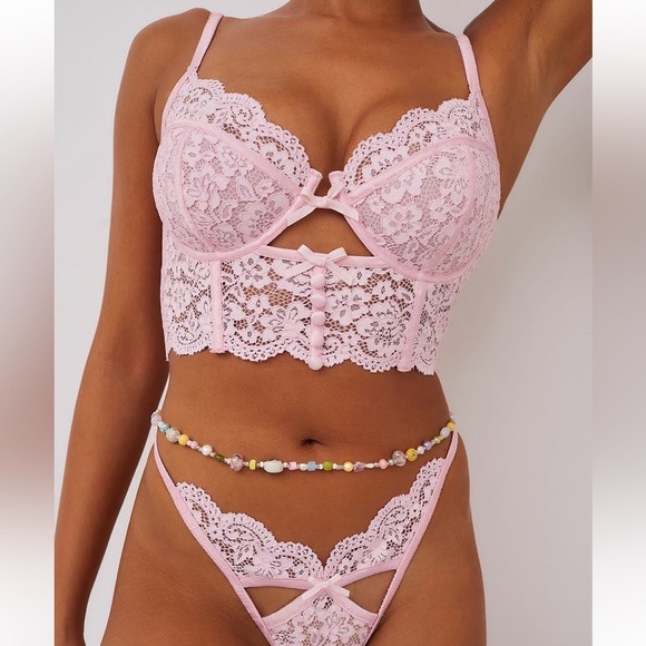 NWT FOR LOVE & LEMONSCreamsicle Lace Underwire Bra
